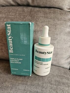 BeautyStat Triple-Plump Coconut Milk Serum - NIB 1.7 Fl Oz